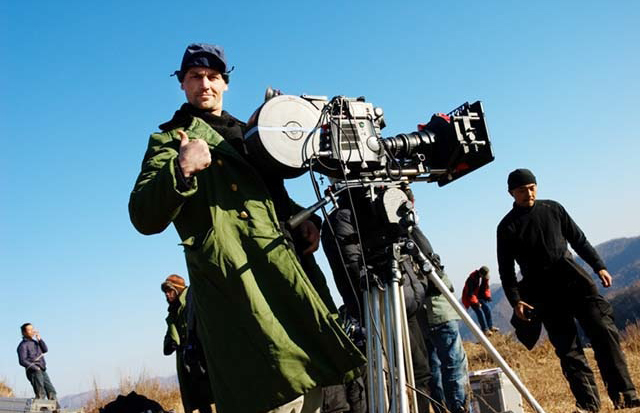  Shooting on the set of feature film GASP.  